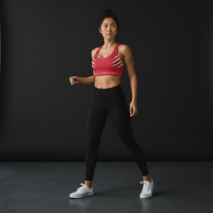 VAULTLINE | Liberty Steel Shred Longline Sports Bra