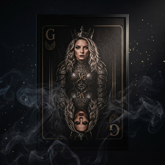VAULTLINE | Gizzy Graves Playing Card-Framed Poster